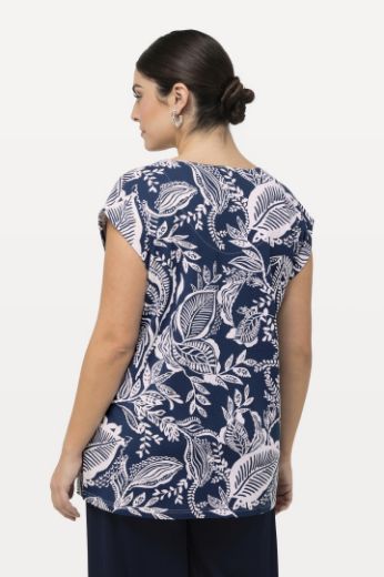 Moda za polnejše Majica spuštenih rukava s printom lišća plus velikost, xxl, Ulla Popken in Johann Popken (JP1880)