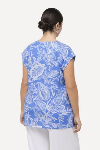 Moda za polnejše Majica spuštenih rukava s printom lišća plus velikost, xxl, Ulla Popken in Johann Popken (JP1880)