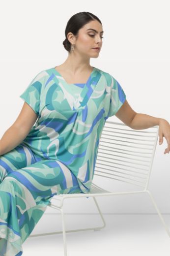 Moda za polnejše Majica spuštenih rukava s motivom valova plus velikost, xxl, Ulla Popken in Johann Popken (JP1880)