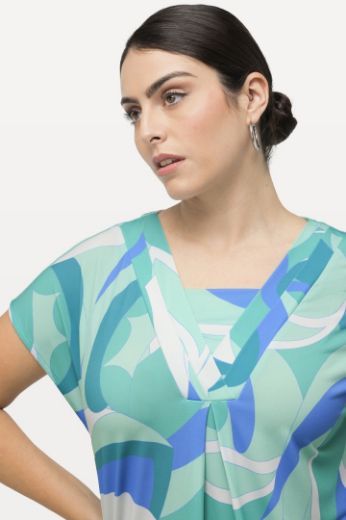 Moda za polnejše Majica spuštenih rukava s motivom valova plus velikost, xxl, Ulla Popken in Johann Popken (JP1880)