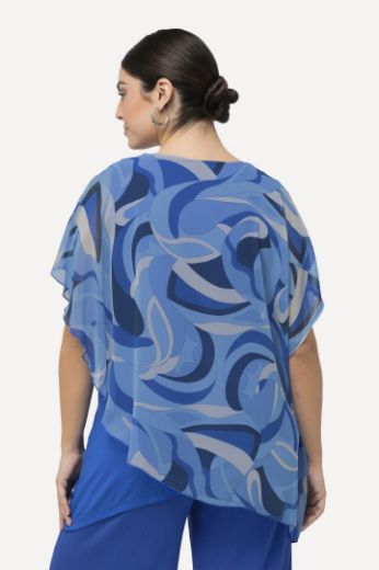 Moda za polnejše Bluza dvoslojna s motivom valova plus velikost, xxl, Ulla Popken in Johann Popken (JP1880)