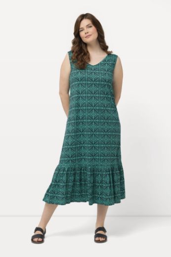 Moda za polnejše Haljina bez rukava geometrijskog printa plus velikost, xxl, Ulla Popken in Johann Popken (JP1880)
