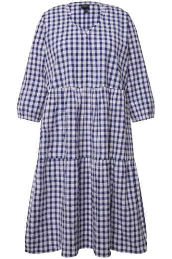 Moda za polnejše Haljina 3/4 rukava V ovratnika plus velikost, xxl, Ulla Popken in Johann Popken (JP1880)