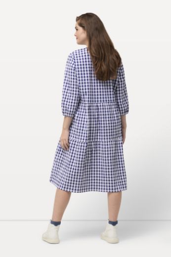 Moda za polnejše Haljina 3/4 rukava V ovratnika plus velikost, xxl, Ulla Popken in Johann Popken (JP1880)