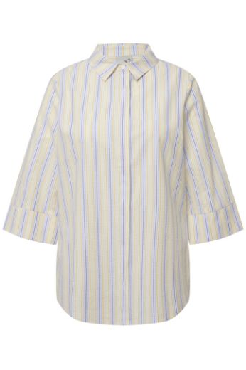 Moda za polnejše Košulja 3/4 rukavi na pruge plus velikost, xxl, Ulla Popken in Johann Popken (JP1880)