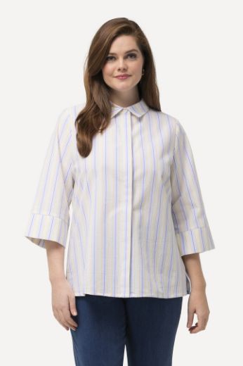 Moda za polnejše Košulja 3/4 rukavi na pruge plus velikost, xxl, Ulla Popken in Johann Popken (JP1880)