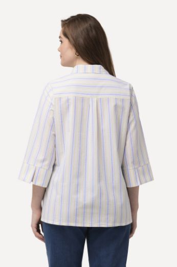 Moda za polnejše Košulja 3/4 rukavi na pruge plus velikost, xxl, Ulla Popken in Johann Popken (JP1880)