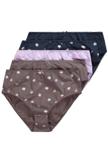 Moda za polnejše Gaćice midi  5 komada plus velikost, xxl, Ulla Popken in Johann Popken (JP1880)