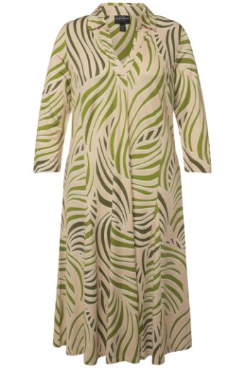 Moda za polnejše Haljina Slinky 3/4 rukavi s printom plus velikost, xxl, Ulla Popken in Johann Popken (JP1880)