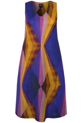 Moda za polnejše Haljina Slinky bez rukava A kroja plus velikost, xxl, Ulla Popken in Johann Popken (JP1880)