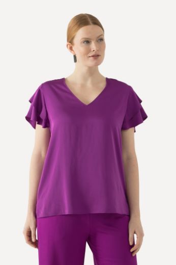 Moda za polnejše Bluza s dvoslojnim rukavima plus velikost, xxl, Ulla Popken in Johann Popken (JP1880)