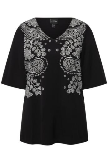 Moda za polnejše Majica kratkih rukava A kroja plus velikost, xxl, Ulla Popken in Johann Popken (JP1880)