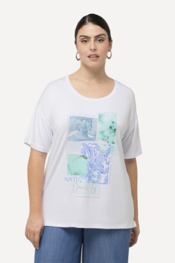 Moda za polnejše Majica kratkih rukava s printom okruglog ovratnika plus velikost, xxl, Ulla Popken in Johann Popken (JP1880)