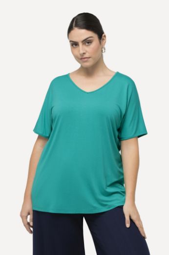 Moda za polnejše Majica kratkih rukava s ringovima na leđima plus velikost, xxl, Ulla Popken in Johann Popken (JP1880)