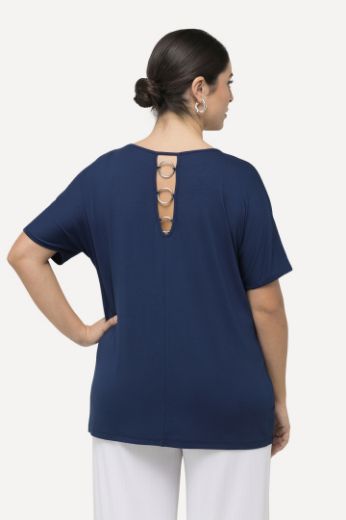 Moda za polnejše Majica kratkih rukava s ringovima na leđima plus velikost, xxl, Ulla Popken in Johann Popken (JP1880)