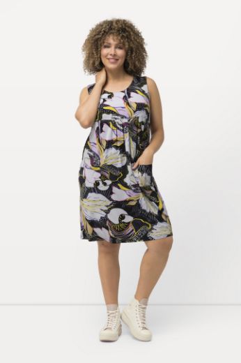 Moda za polnejše Haljina midi bez rukava cvjetnog printa plus velikost, xxl, Ulla Popken in Johann Popken (JP1880)