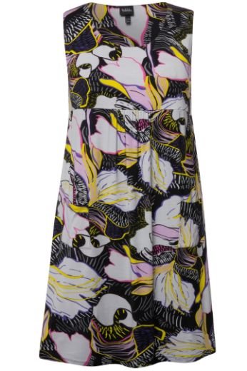 Moda za polnejše Haljina midi bez rukava cvjetnog printa plus velikost, xxl, Ulla Popken in Johann Popken (JP1880)
