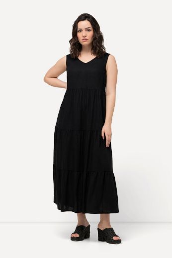 Moda za polnejše Haljina bez rukava V izreza plus velikost, xxl, Ulla Popken in Johann Popken (JP1880)