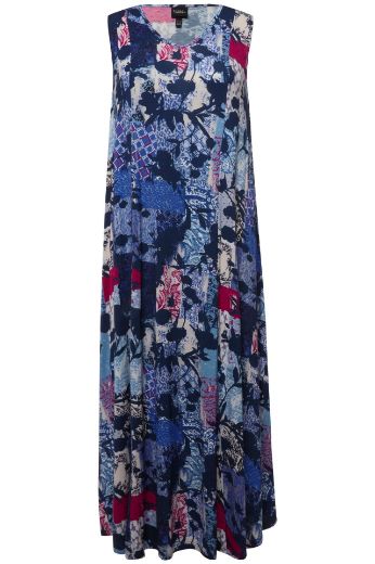 Moda za polnejše Haljina maxi bez rukava s printom plus velikost, xxl, Ulla Popken in Johann Popken (JP1880)