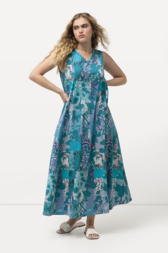 Moda za polnejše Haljina maxi bez rukava s printom plus velikost, xxl, Ulla Popken in Johann Popken (JP1880)