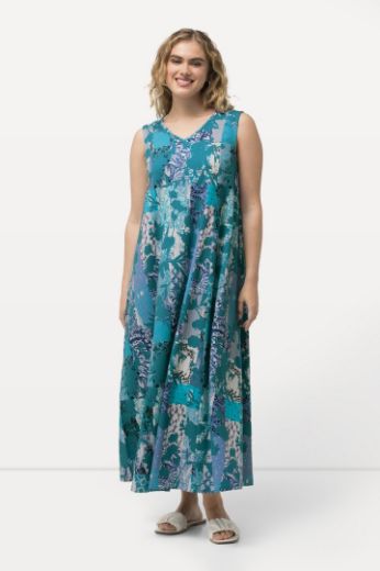 Moda za polnejše Haljina maxi bez rukava s printom plus velikost, xxl, Ulla Popken in Johann Popken (JP1880)