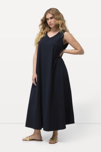 Moda za polnejše Haljina maxi bez rukava V izreza plus velikost, xxl, Ulla Popken in Johann Popken (JP1880)