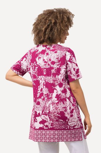 Moda za polnejše Majica kratkih rukava s trakicama na ovratniku plus velikost, xxl, Ulla Popken in Johann Popken (JP1880)