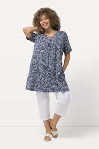 Moda za polnejše Tunika kratkih rukava cvjetnog printa plus velikost, xxl, Ulla Popken in Johann Popken (JP1880)