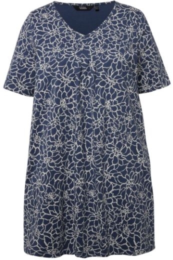 Moda za polnejše Tunika kratkih rukava cvjetnog printa plus velikost, xxl, Ulla Popken in Johann Popken (JP1880)