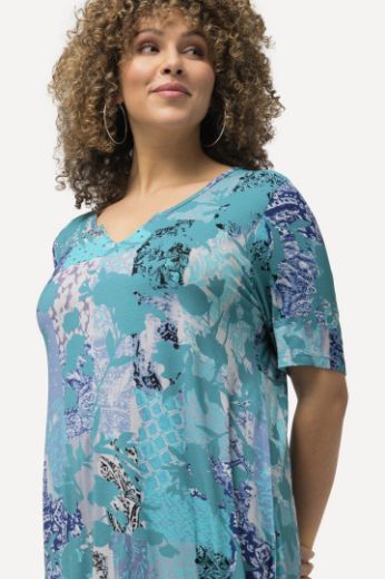 Moda za polnejše Tunika kratkih rukava cvjetnog printa plus velikost, xxl, Ulla Popken in Johann Popken (JP1880)