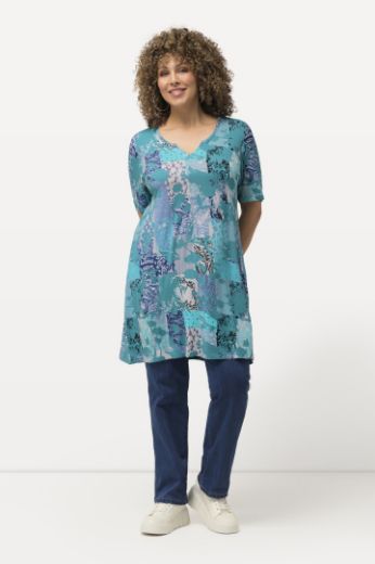 Moda za polnejše Tunika kratkih rukava cvjetnog printa plus velikost, xxl, Ulla Popken in Johann Popken (JP1880)