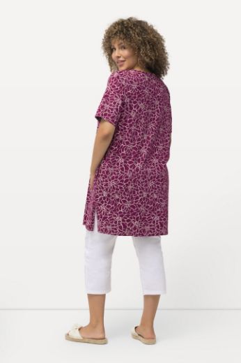 Moda za polnejše Tunika kratkih rukava s printom lišća plus velikost, xxl, Ulla Popken in Johann Popken (JP1880)