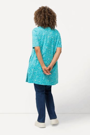 Moda za polnejše Tunika kratkih rukava s printom lišća plus velikost, xxl, Ulla Popken in Johann Popken (JP1880)