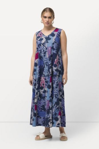 Moda za polnejše Haljina maxi bez rukava s cvjetnim printom plus velikost, xxl, Ulla Popken in Johann Popken (JP1880)