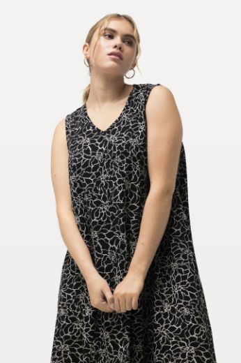 Moda za polnejše Haljina maxi bez rukava s cvjetnim printom plus velikost, xxl, Ulla Popken in Johann Popken (JP1880)