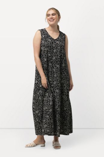 Moda za polnejše Haljina maxi bez rukava s cvjetnim printom plus velikost, xxl, Ulla Popken in Johann Popken (JP1880)