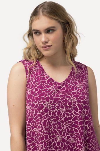 Moda za polnejše Haljina maxi bez rukava s minimalističkim printom plus velikost, xxl, Ulla Popken in Johann Popken (JP1880)