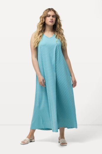 Moda za polnejše Haljina maxi bez rukava s minimalističkim printom plus velikost, xxl, Ulla Popken in Johann Popken (JP1880)