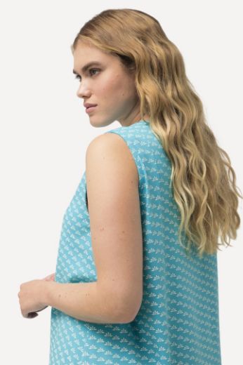 Moda za polnejše Haljina maxi bez rukava s minimalističkim printom plus velikost, xxl, Ulla Popken in Johann Popken (JP1880)
