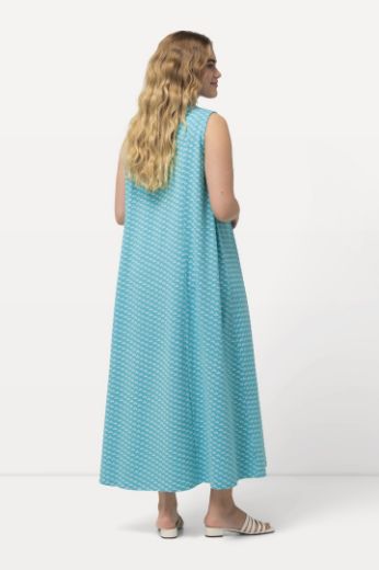 Moda za polnejše Haljina maxi bez rukava s minimalističkim printom plus velikost, xxl, Ulla Popken in Johann Popken (JP1880)