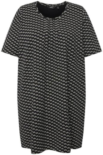 Moda za polnejše Tunika kratkih rukava  A kroja s minimalističkim printom plus velikost, xxl, Ulla Popken in Johann Popken (JP1880)