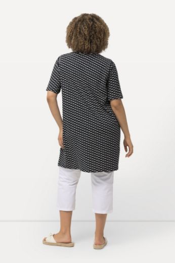 Moda za polnejše Tunika kratkih rukava  A kroja s minimalističkim printom plus velikost, xxl, Ulla Popken in Johann Popken (JP1880)