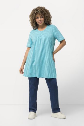 Moda za polnejše Tunika kratkih rukava  A kroja s minimalističkim printom plus velikost, xxl, Ulla Popken in Johann Popken (JP1880)