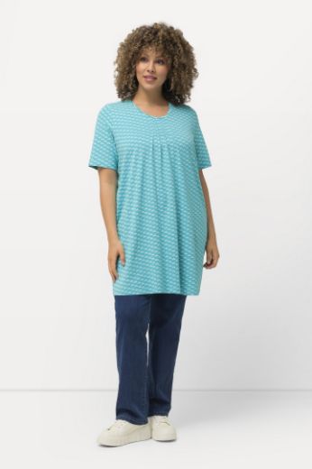 Moda za polnejše Tunika kratkih rukava  A kroja s minimalističkim printom plus velikost, xxl, Ulla Popken in Johann Popken (JP1880)