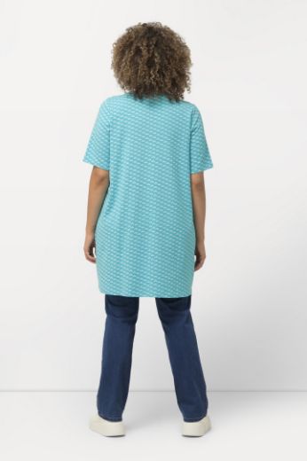 Moda za polnejše Tunika kratkih rukava  A kroja s minimalističkim printom plus velikost, xxl, Ulla Popken in Johann Popken (JP1880)