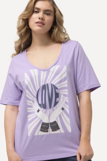 Moda za polnejše Majica kratkih rukava LOVE plus velikost, xxl, Ulla Popken in Johann Popken (JP1880)