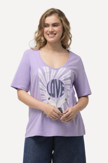 Moda za polnejše Majica kratkih rukava LOVE plus velikost, xxl, Ulla Popken in Johann Popken (JP1880)