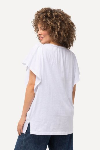 Moda za polnejše Majica s vezanjem na ovratniku plus velikost, xxl, Ulla Popken in Johann Popken (JP1880)