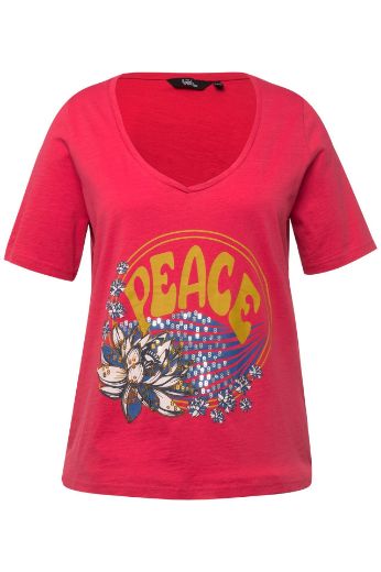 Moda za polnejše Majica kratkih rukava V izreza plus velikost, xxl, Ulla Popken in Johann Popken (JP1880)