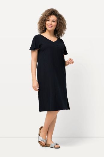 Moda za polnejše Haljina midi spuštenih rukava plus velikost, xxl, Ulla Popken in Johann Popken (JP1880)